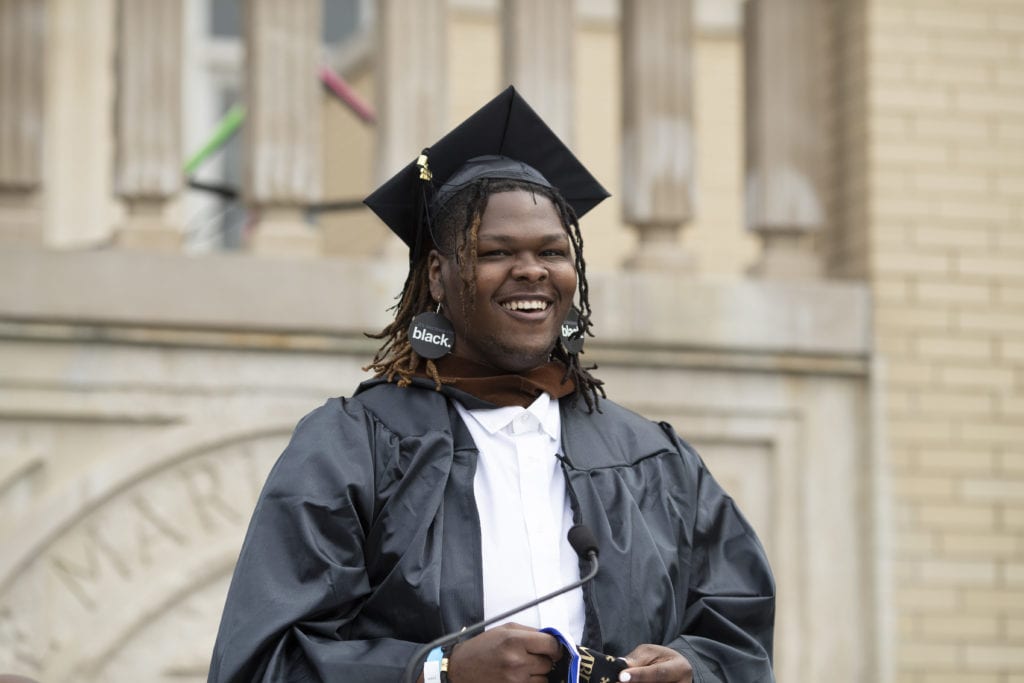 Nyles Moore Speaking at Commencement